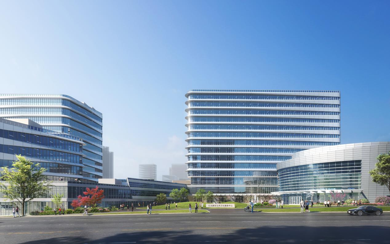 江北新区公共卫生服务中心主体结构全面封顶